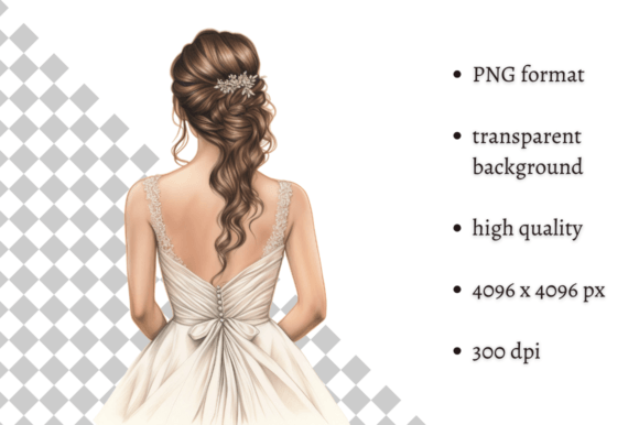 Beautiful Watercolor Bride Clipart Review