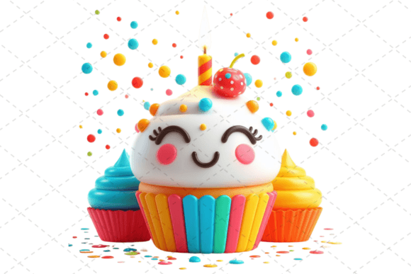 Birthday Cupcake Watercolor Clipart: Illustrations Review