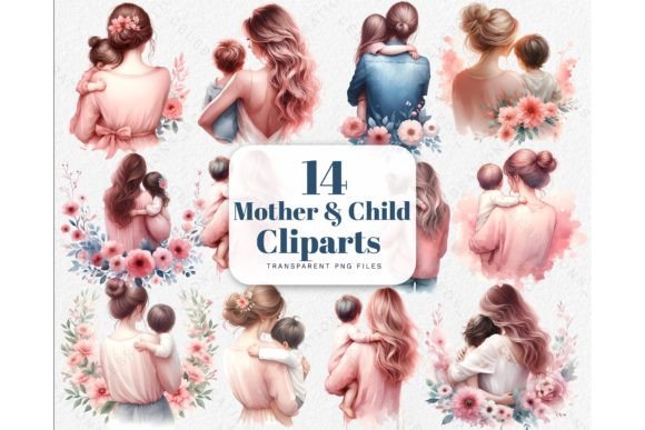 Watercolor Mother and Child Illustrations Review